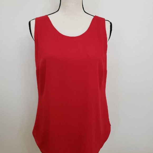 Chico's Wear 2 Ways Orange and Red Tank Sz 0 - Picture 1 of 6